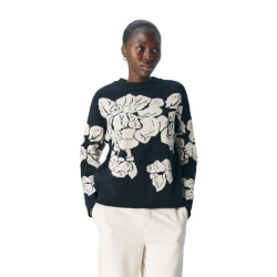 Object Objray lo l/s knit pullover aop noo