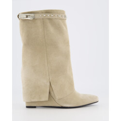 Gibaldi Dames studded suede wedge boot