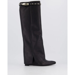 Gibaldi Dames studded leather wedge boot