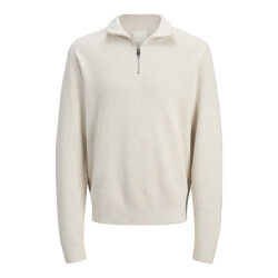 Jack & Jones jprblamilano stitch knit half zip s 12259664 cloud dancer