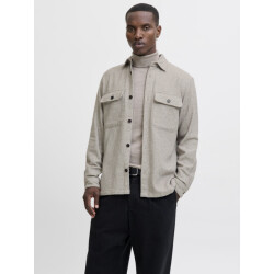 Jack & Jones jprrayle melange solid l/s overshir 12286840 ermine