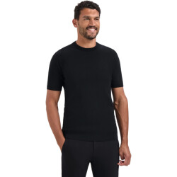 No Excess Pullover short sleeve crewneck soli black