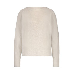 Red Button Sweater srb4642 fluffy cream