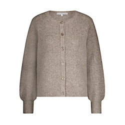 Red Button Vest srb4605 ajour sparkle truffle