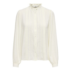 Jacqueline de Yong ellis l/s lace shirt wvn 15251994 cloud dancer