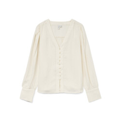 Vero Moda vmfasana l/s v-neck shirt wvn btq g 10333598 birch