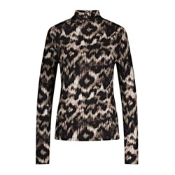 Red Button Top srb4609 rolinde khaki