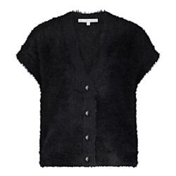 Red Button Vestje srb4672 fuzzy black