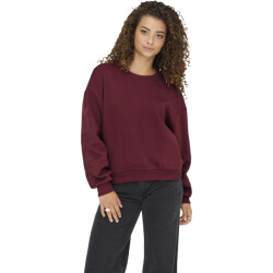 Only Onlbrooklyn l/s embroidery box swt cabernet/boho f
