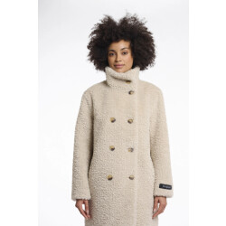 Rino & Pelle Ena.7002512 rino en pelle mid long teddy coat birch