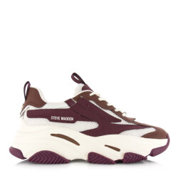 Steve Madden Possession-e white sepia lage sneakers dames