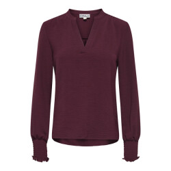 Only Onlmette v-neck ls smock top noos wvn bordeaux