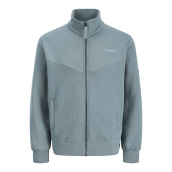 Jack & Jones Jprblufrankie sweat zip high neck aqua
