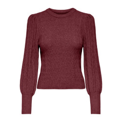 Only Onlkatia ls struc puff oneck cc knt bordeaux