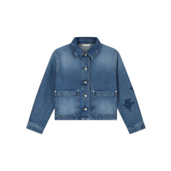 Olaf Hussein Monogram denim jacket spijkerjassen w220502