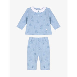 Patachou Jongens baby set pure blue blue toile de jouy