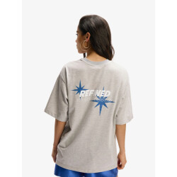 Refined Department Dames t-shirt maggy oversized grey melange