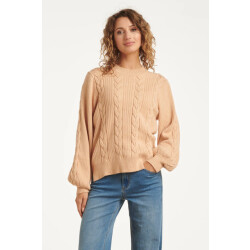 Smashed Lemon Damesgestructureerd gebreide trui |