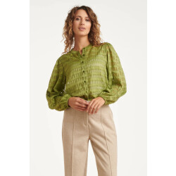Smashed Lemon Damesblouse met structuur |