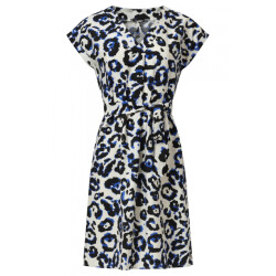 Smashed Lemon 35103 Dress Off white - blue