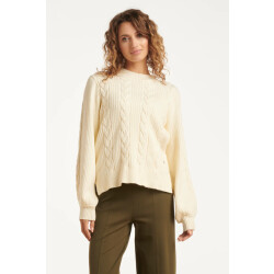 Smashed Lemon Damesgestructureerd gebreide trui |