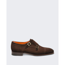 Santoni Heren double buckle loafer