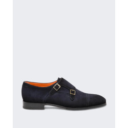 Santoni Heren double buckle loafer
