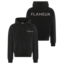 Flaneur Homme Heren double logo washed hoodie