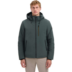 No Excess Jacket short fit hooded softshell s dark steel