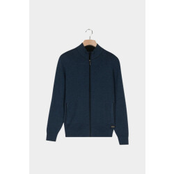 Baileys Vest cardigan zip all-over 2-tone 522009/655