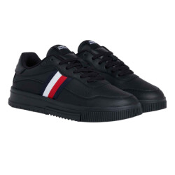 Tommy Hilfiger Heren supercup stripe leren trainers