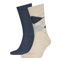 Tommy Hilfiger Heren argyle sokken (set van 2)