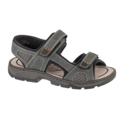 Rieker Heren sandalen van synthetisch leer met logo
