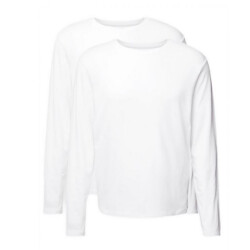 Tommy Hilfiger Heren regular t-shirt met lange mouwen (set van 2)