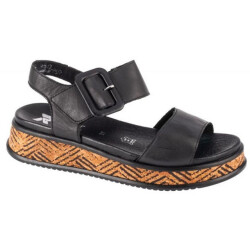 Rieker Dames volnerf leren sandalen