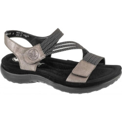 Rieker Dames streep synthetisch leren sandalen