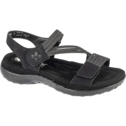 Rieker Dames streep synthetisch leren sandalen