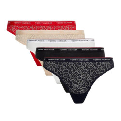 Tommy Hilfiger Dames gedessineerde string (set van 5)