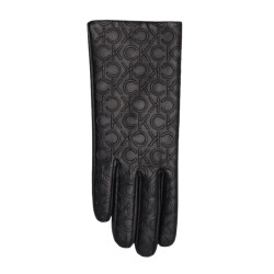 Calvin Klein Dames re-lock leren debossed handschoenen