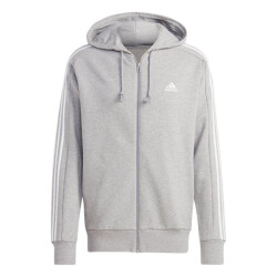 Adidas Heren essentials 3 stripes french terry full zip hoodie