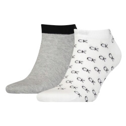 Calvin Klein Enkelsokken met all-over print voor heren (pak van 2)