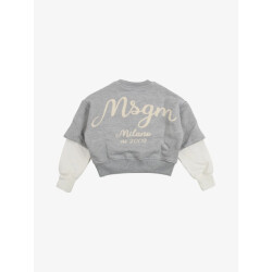 Msgm Jongens sweater grijs