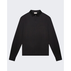 Valenza Heren supima polo zip collar l/s