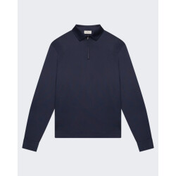Valenza Heren supima polo zip collar l/s