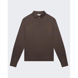 Valenza Heren supima polo zip collar l/s