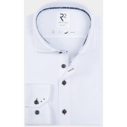 R2 Amsterdam Casual hemd lange mouw solid dobby knitted 130.wsp.001/004