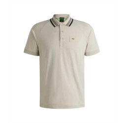 Hugo Boss Polo paddy rib s25 open beige bruin