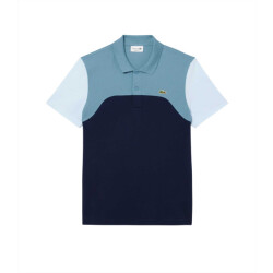 Lacoste Polo s25 navy lime blauw