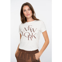 Geisha T-shirt ''new york'' off-white