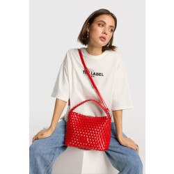 Alix The Label 2508080430 ladies woven lacquar braided bag